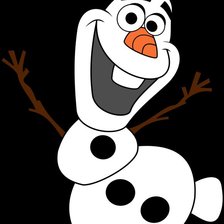 Схема вышивки «Олаф»