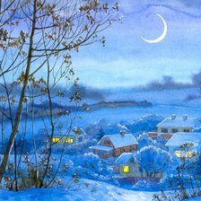 Схема вышивки «Зима»