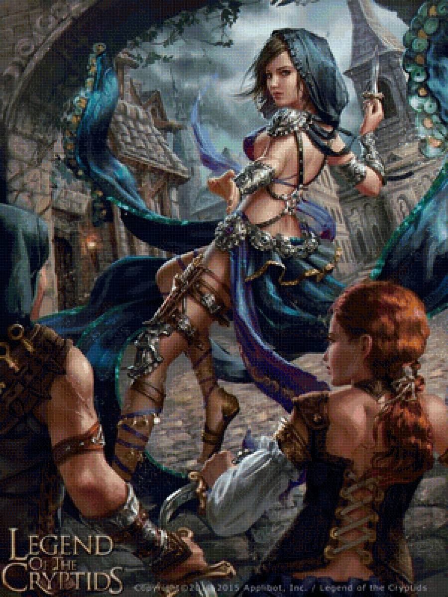 Девушка - фэнтази, иллюстрации, сказки - предпросмотр