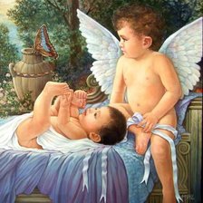 Схема вышивки «Ангел»