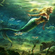 Схема вышивки «Русалочка»