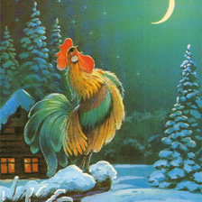 Схема вышивки «с годом петуха»