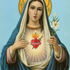 Схема вышивки «мадонна»