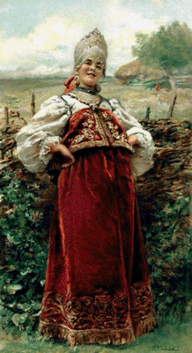 Маковский "У околицы" - маковский - предпросмотр