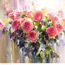 Схема вышивки «Розы Тимошина Олега»