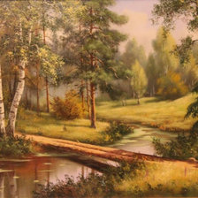 Схема вышивки «Летний пейзаж»