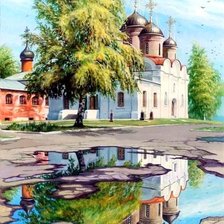 Схема вышивки «в деревне»