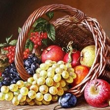 Схема вышивки «фрукты»