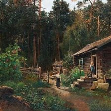 дом на опушке леса