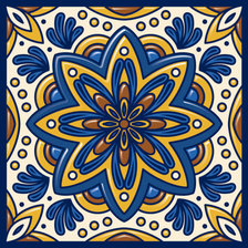 Схема вышивки «мандала»