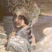 Схема вышивки «Царевна-Лебедь. Портрет»