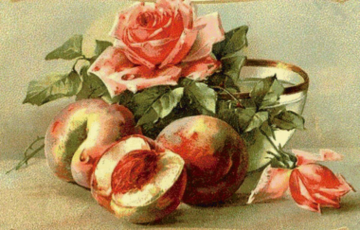 Натюрморт - вышивка крестом - предпросмотр