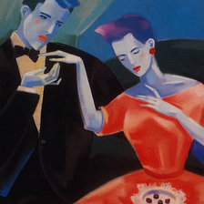 Схема вышивки «Дама и кавалер»