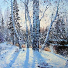 Схема вышивки «пейзаж»