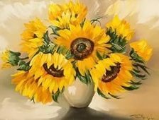 Схема вышивки «подсолнухи»