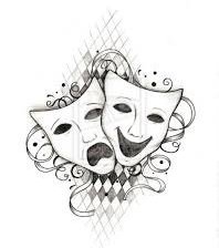 Схема вышивки «театральные маски»