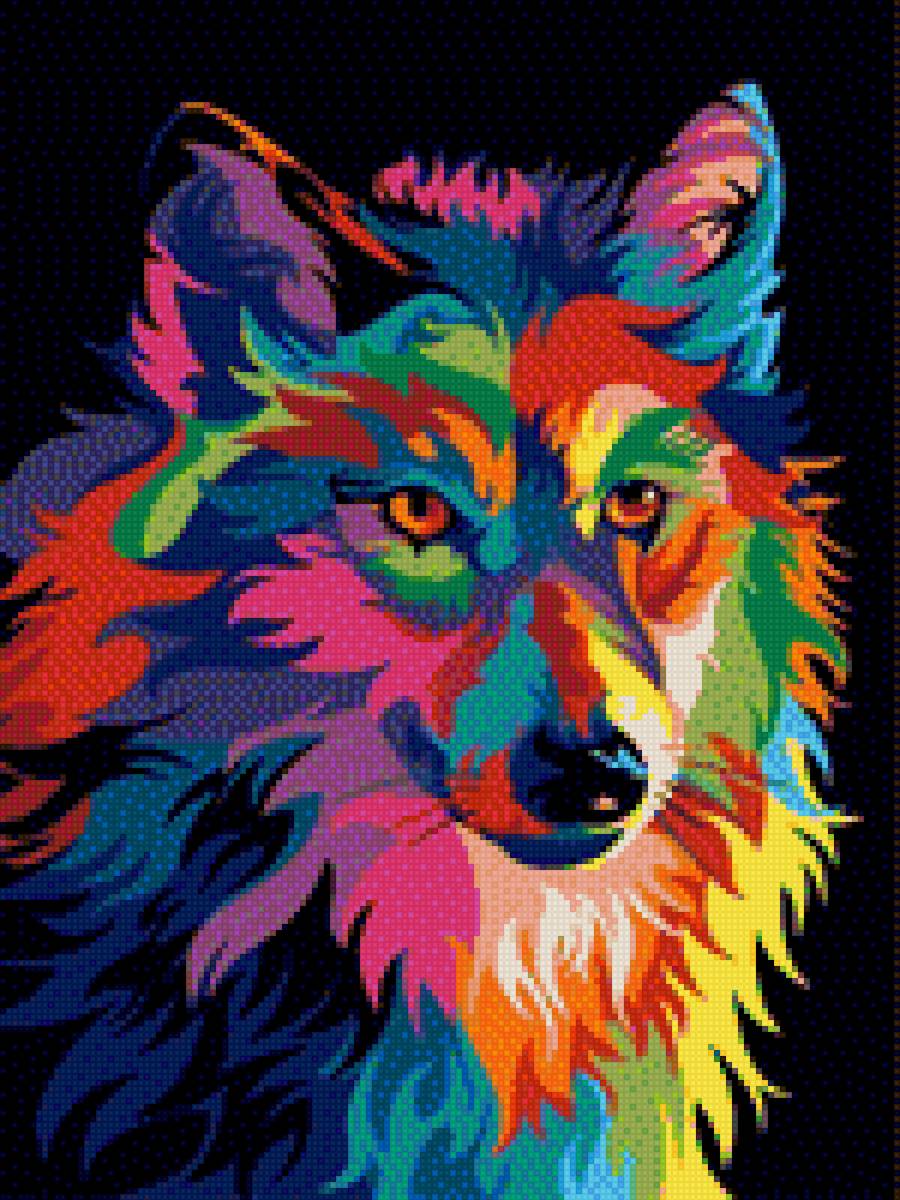 tęczowy wilk - предпросмотр