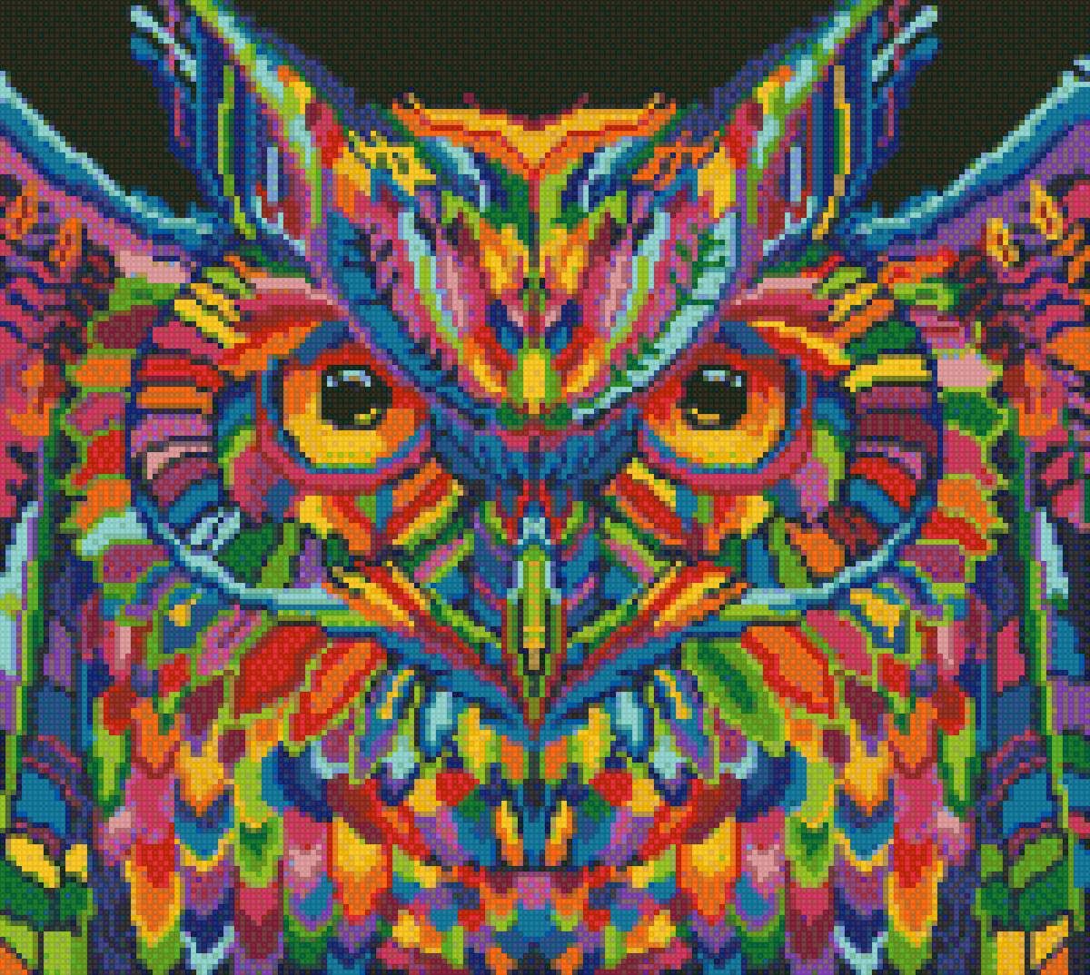 tęczowa sowa - предпросмотр