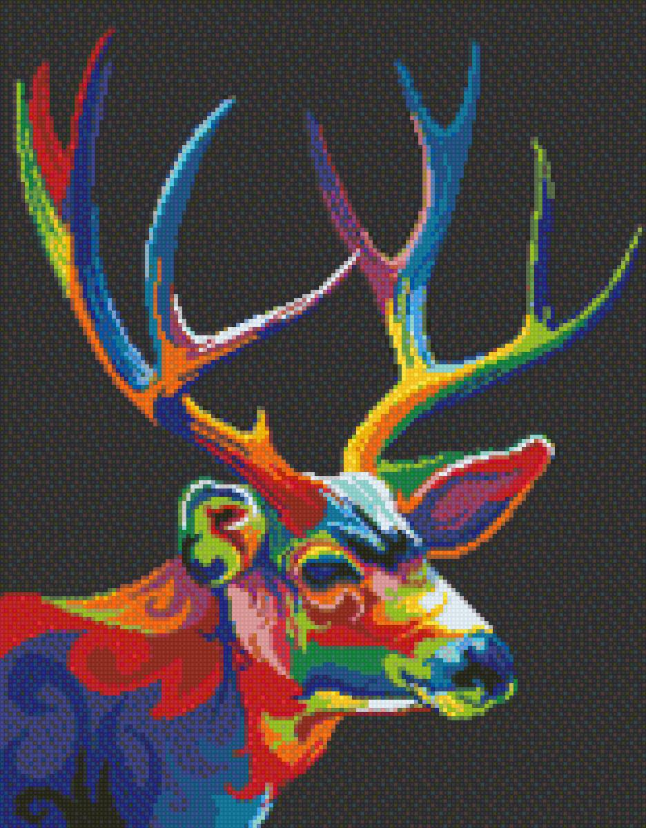 tęczowy jeleń - предпросмотр