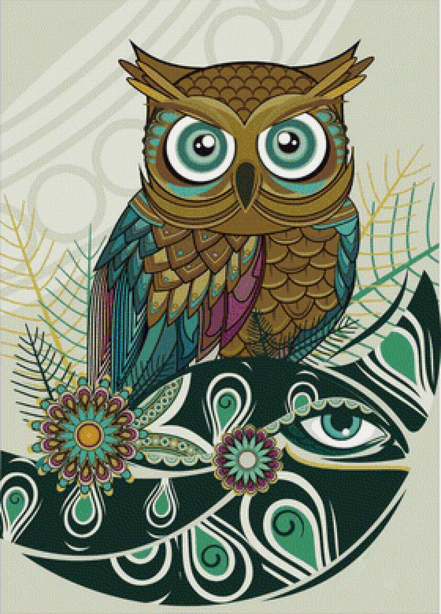 №1415434 - птицы, совы - предпросмотр