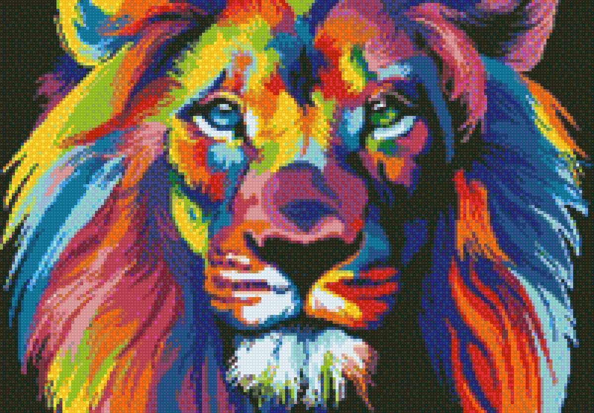 tęczowy lew - предпросмотр