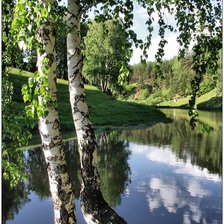 Схема вышивки «река Исеть»