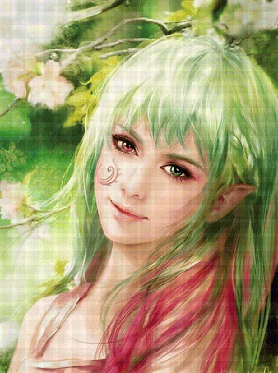 Девушка - иллюстрация, сказки - предпросмотр