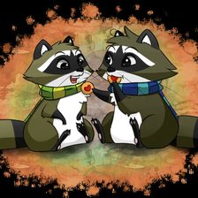 Схема вышивки «Енотики»