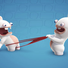 Схема вышивки «кролики»