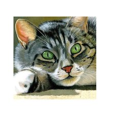 Схема вышивки «кошечка»