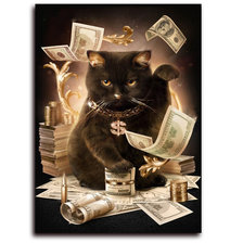 Схема вышивки «Кот Доллар»