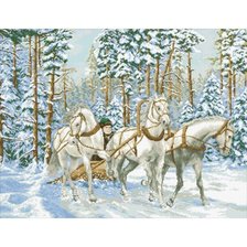 Схема вышивки «Тройка»