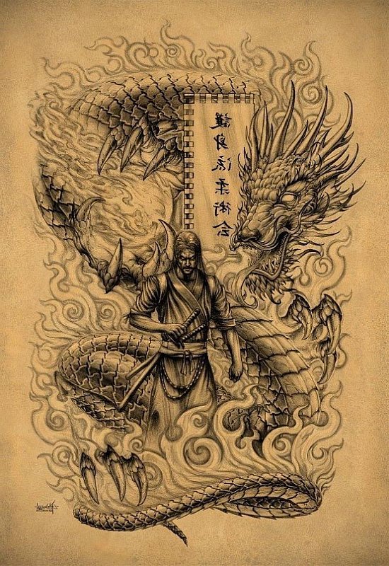 Дракон 23 - дракон - оригинал