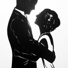 Схема вышивки «Обьятия»