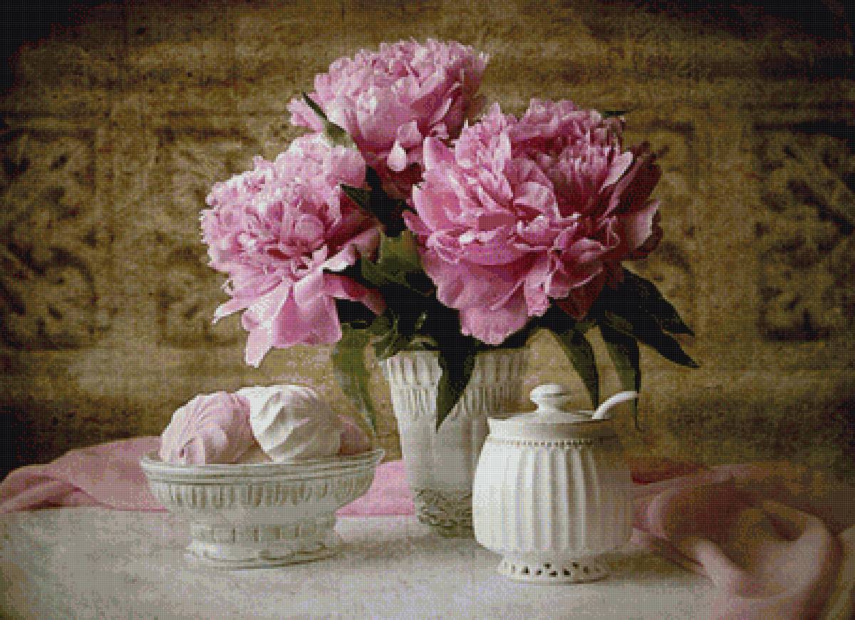 пионы - сладости, пион, кухня, пионы, красота - предпросмотр