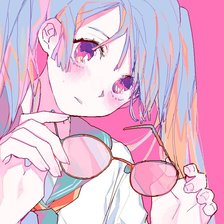 Схема вышивки «Аниме девушка»