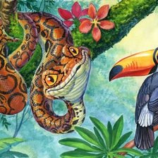 Схема вышивки «Удав»