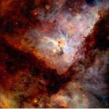 Схема вышивки «Orange nebula»