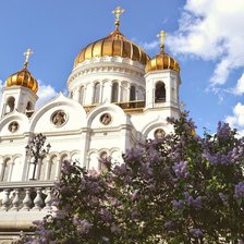 Схема вышивки «Храм Христа Спасителя»