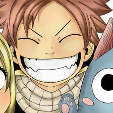 Схема вышивки «Нацу, Люси и Хэппи»