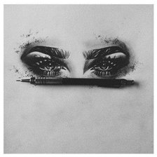 Схема вышивки «взгляд»