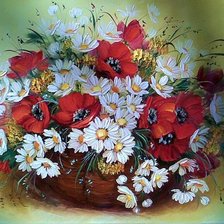 Схема вышивки «Полевые цветы»