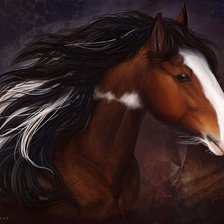 Схема вышивки «лошадь»