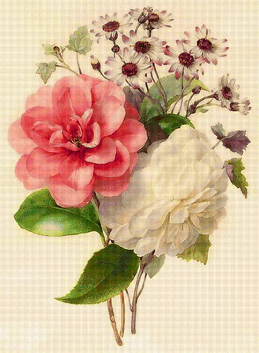 Букет - живопись, букет, цветы - предпросмотр