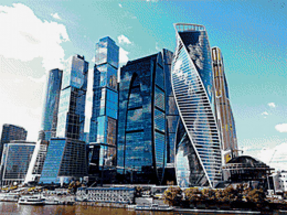 МоскваСити2 - дома, москва сити, река, москва, небоскреб, городской пейзаж, город - предпросмотр