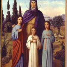 Схема вышивки «Схема Вера Надежда Любовь и мать их Софья»