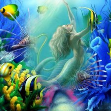 Схема вышивки «Русалка»