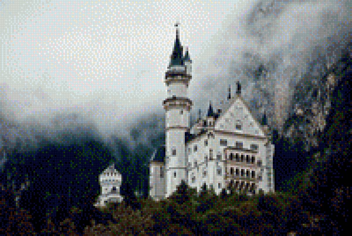 Замок - природа, лес, замок - предпросмотр