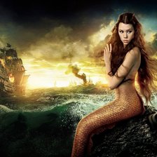 Схема вышивки «Русалка»