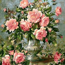 Схема вышивки «розы»